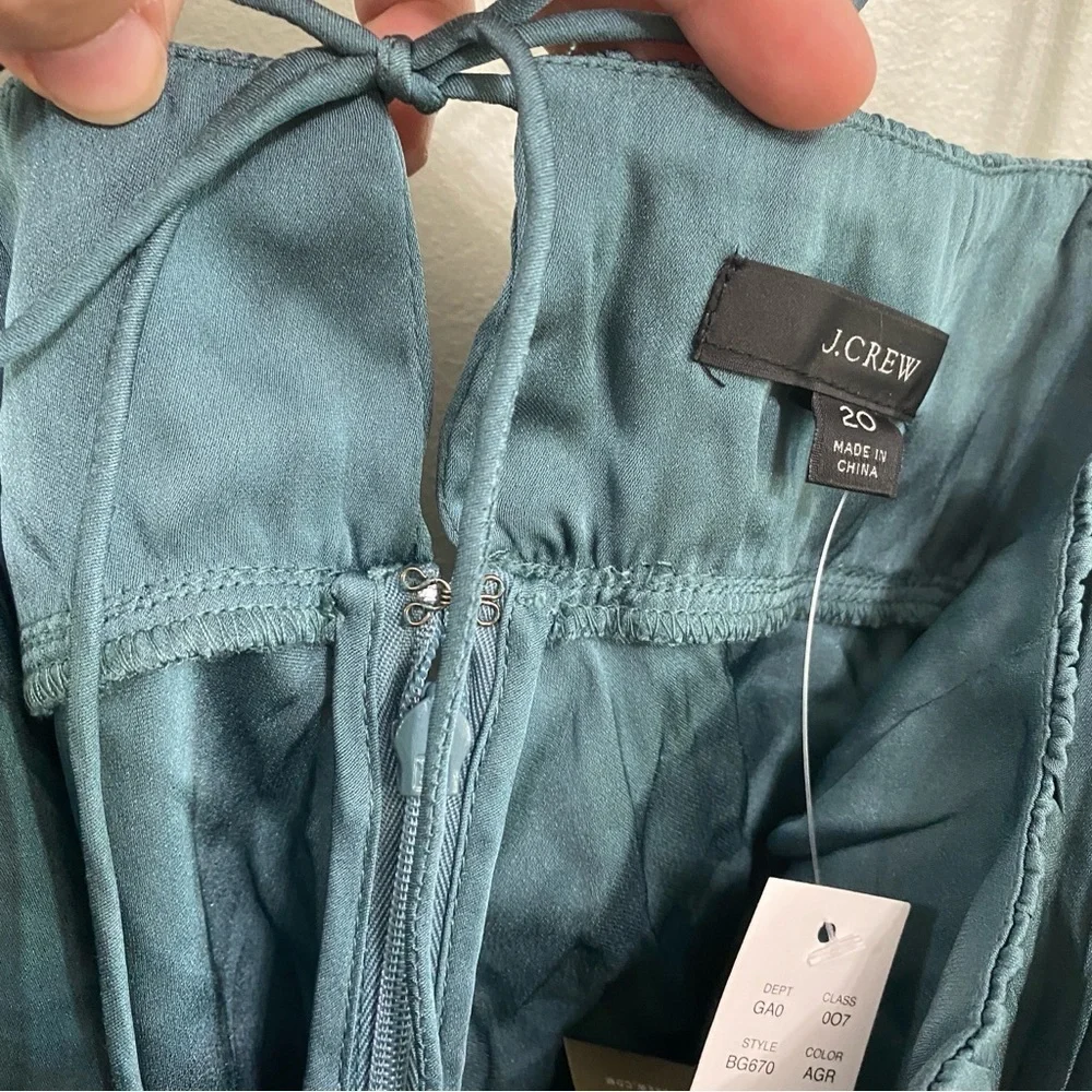 J. Crew Gathered Stretch Cropped Silk Camisole size 20